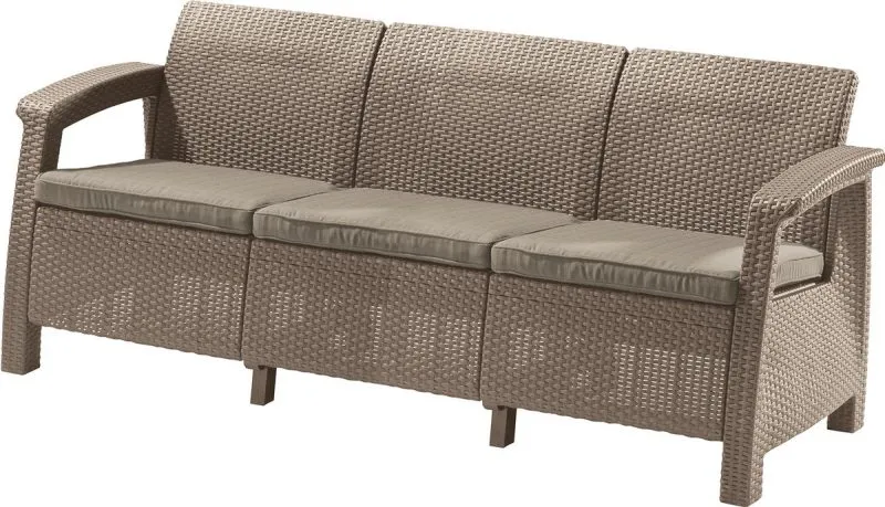 CORFU LOVE SEAT MAX MŰRATTAN KERTI 3 ÜLÉSES KANAPÉ