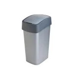 CURVER "PACIFIC FLIP BIN" BILLENŐ FEDELES SZEMETES 45L - EZÜST/GRAFIT