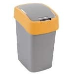 CURVER "PACIFIC FLIP BIN" BILLENŐ FEDELES SZEMETES 25L - EZÜST/SÁRGA