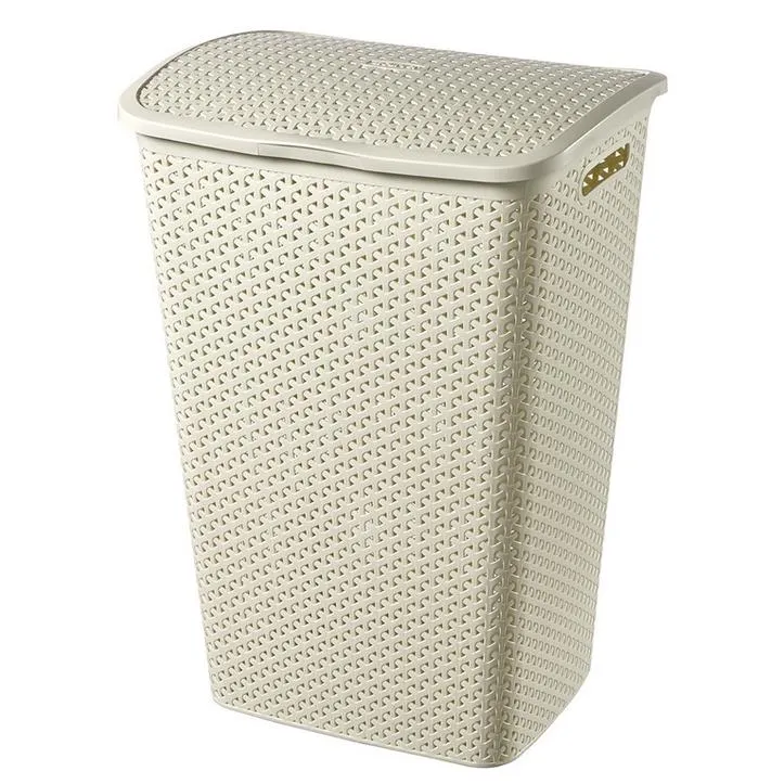 CURVER "MY STYLE" RATTAN SZENNYESTARTÓ 55L - KRÉM