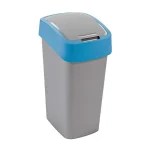 CURVER "PACIFIC FLIP BIN" BILLENŐ FEDELES SZEMETES 45L - EZÜST/KÉK
