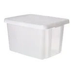 CURVER "ESSENTIALS" TÁROLÓ DOBOZ FEDŐVEL 26L - ÁTLÁTSZÓ