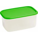 CURVER "LUX" NÉGYSZÖGLETES ÉTELTARTÓ 4,4L - ÁTLÁTSZÓ/ZÖLD