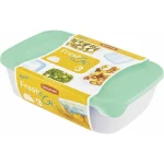 "FRESH&GO" SZÖGLETES ÉTELTARTÓ SZETT 0,5L + 1L + 2L - Image 3