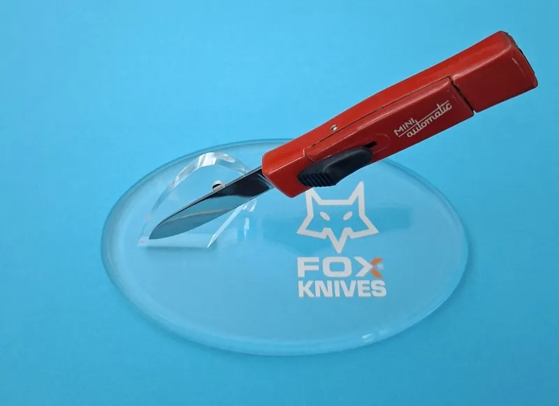 256-red FOX AUTOMATIC RED ALUMINIUM 15cm ZSEBKÉS LIMITÁLT - Image 1