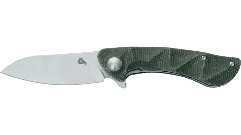 BLACK FOX Dripper Micarta OD Green zsebkés VG10