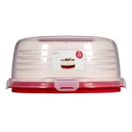 CURVER KEREK TORTABÚRA - TRANSZPARENS/PIROS - Image 5