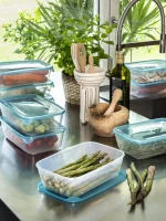 CURVER "FRESH&GO" TÉGLA ÉTELTARTÓ 2L - TRANSZPARENS/KÉK - Image 23