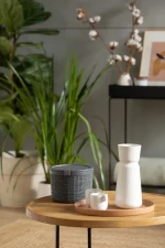 "JUTE" KEREK DOBOZ TETŐVEL 2L - GRAFITSZÜRKE - Image 15