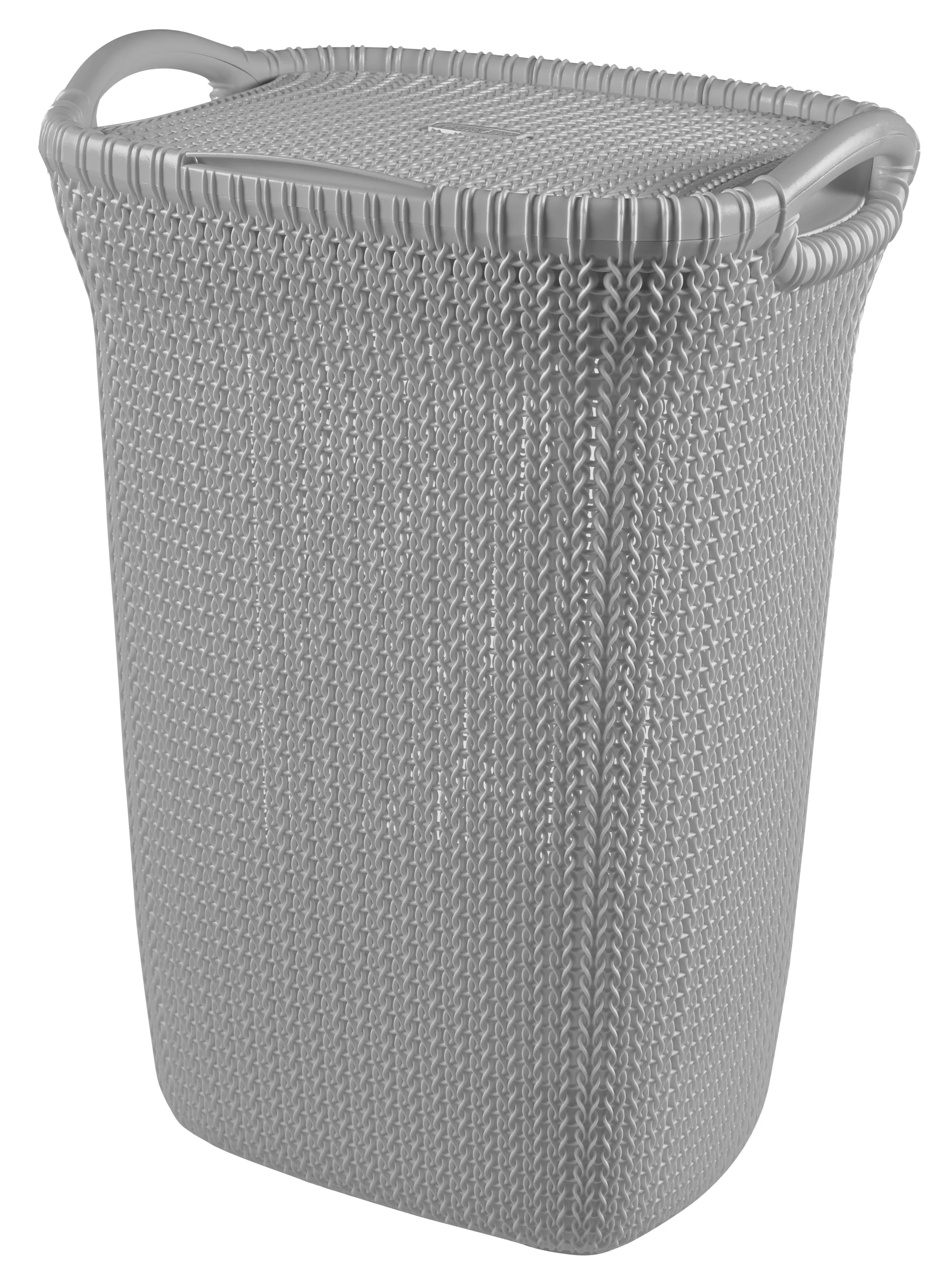 03676-099-RGB CURVER "KNIT" SZENNYESTARTÓ 57L - VILÁGOS SZÜRKE - Image 1