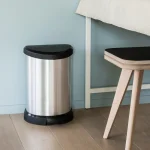 CURVER FÉMHATÁSÚ PEDÁLOS SZEMETES BELSŐ KOSÁRRAL 15L - FEKETE/EZÜST - Image 11