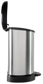 CURVER FÉMHATÁSÚ PEDÁLOS SZEMETES BELSŐ KOSÁRRAL 15L - FEKETE/EZÜST - Image 7