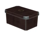 CURVER "DECO STOCKHOLM" TÁROLÓ DOBOZ S (7L) - BARNA - Image 4