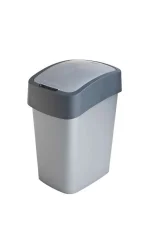 CURVER "PACIFIC FLIP BIN" BILLENŐ FEDELES SZEMETES 25L - EZÜST/SZÜRKE - Image 2