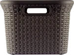 CURVER "STYLE" RATTAN HATÁSÚ RUHÁSKOSÁR 45L - SÖTÉTBARNA - Image 5