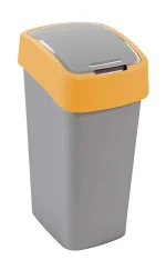 CURVER "PACIFIC FLIP BIN" BILLENŐ FEDELES SZEMETES 45L - EZÜST/SÁRGA - Image 2