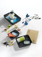 CURVER "MY STYLE" A6 MÉRETŰ RATTAN PAPÍRKOSÁR - SÖTÉTBARNA - Image 3