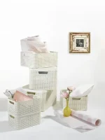 CURVER "STYLE" M MÉRETŰ RATTAN KOSÁR 18L - KRÉM - Image 12