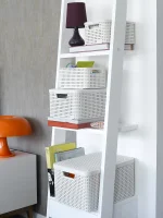 CURVER "STYLE" M MÉRETŰ RATTAN KOSÁR FEDÉLLEL 18L - KRÉM - Image 6