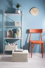 CURVER "STYLE" L MÉRETŰ RATTAN KOSÁR FEDÉLLEL 30L - KRÉM - Image 8