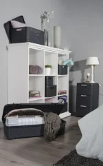 CURVER "STYLE" RATTAN 3 FIÓKOS SZEKRÉNY - BARNA - Image 7