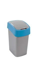 CURVER "PACIFIC FLIP BIN" BILLENŐ FEDELES SZEMETES 25L - EZÜST/KÉK - Image 2