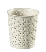 CURVER "MY STYLE" S MÉRETŰ RATTAN KEREK TARTÓ KOSÁR - KRÉM - Image 6