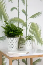 CURVER "MY STYLE" S MÉRETŰ RATTAN KEREK TARTÓ KOSÁR - KRÉM - Image 5