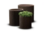 S+M+L CYLINDER PLANTERS MŰRATTAN KASPÓ SZETT - Image 3