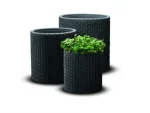 S+M+L CYLINDER PLANTERS MŰRATTAN KASPÓ SZETT - Image 3
