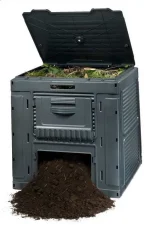 E-COMPOSTER MŰANYAG KOMPOSZTÁLÓ ALJZAT NÉLKÜL 470L - Image 5