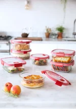 CURVER "SMART COOK" ÜVEG SZÖGLETES ÉTELTARTÓ 0,7L - Image 9