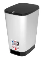 CURVER "CHIC" SZEMETES M 25L - FEKETE/EZÜST - Image 15