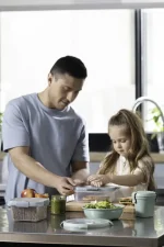 CURVER "SMART ECO" KEREK ÉTELTARTÓ EVŐESZKÖZZEL 1L - Image 2