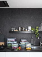 CURVER "SMART ECO FRESH" SZÖGLETES ÉTELTARTÓ 0,9L