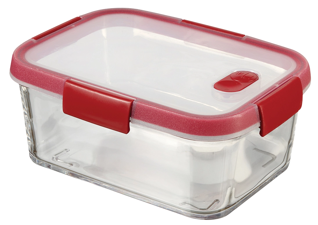 271457 CURVER "SMART COOK" SÜTŐBE HELYEZHETŐ TÉGLA ÉTELTARTÓ 1,1L - Átlátszó/piros - Image 1