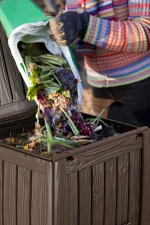 DECO COMPOSTER MŰANYAG KOMPOSZTÁLÓ ALJZATTAL 340L - Image 8