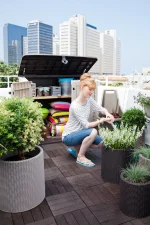 S+M+L CYLINDER PLANTERS MŰRATTAN KASPÓ SZETT - Image 5