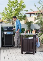 UNITY MŰANYAG KERTI GRILL ASZTAL 105L - Image 4