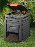 E-COMPOSTER MŰANYAG KOMPOSZTÁLÓ ALJZAT NÉLKÜL 470L - Image 6