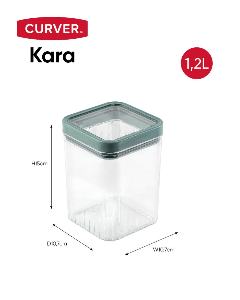 KARA-Food-keeper-12L-5 CURVER "KARA" TÁROLÓ 0,5L - Image 1