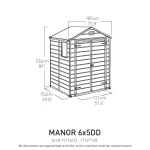 MANOR 6x5 DD  MŰANYAG SZERSZÁMOS HÁZ - Image 12