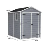 MANOR 6x8 DD  MŰANYAG SZERSZÁMOS HÁZ - Image 8