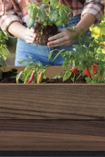 DECO ELEVATED MŰANYAG KERTI VIRÁGLÁDA (alsó polccal) 110L - Image 5