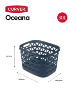 CURVER "OCEANA" MINI RUHÁSKOSÁR 30L - Éjfélkék - Image 12