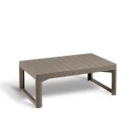 LYON ÁLLÍTHATÓ MAGASSÁGÚ MŰANYAG KERTI ASZTAL (rattan mintájú lábakkal) - Image 11